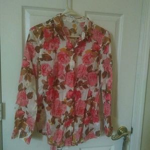 New Old Navy Floral Shirt M NWT